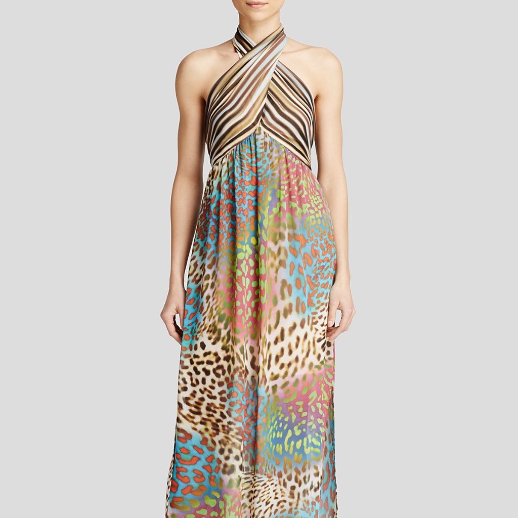 Solaris Animal-Print Leopard Maxi Dress